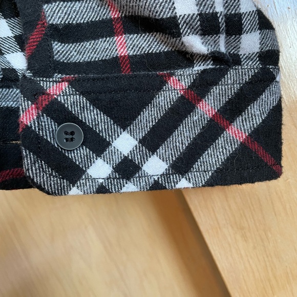 Flannel shirt dress with belt - Picture 3 of 6